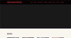 Desktop Screenshot of matthewkadish.com